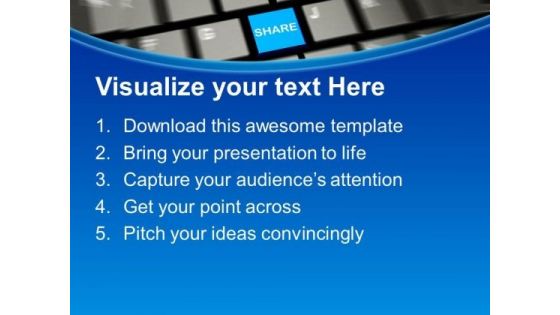 Share The Knowledge PowerPoint Templates Ppt Backgrounds For Slides 0513