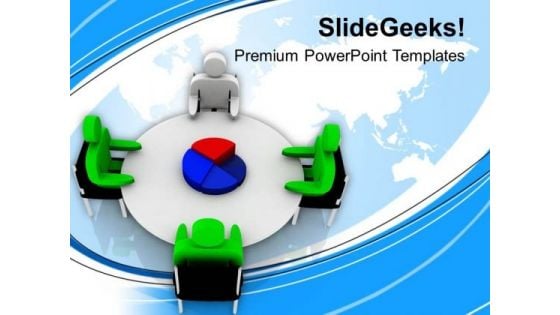 Share The Pie Chart Of Business Results PowerPoint Templates Ppt Backgrounds For Slides 0613