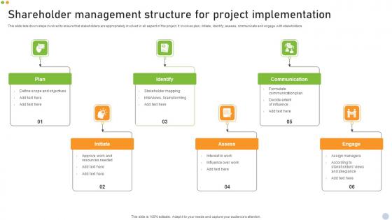 Shareholder Management Structure For Project Implementation Topics Pdf