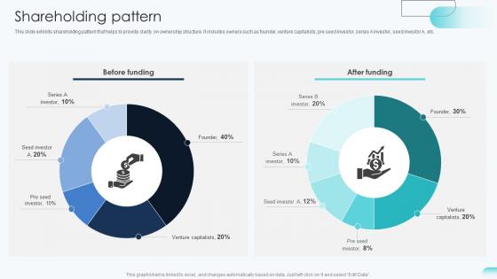 Shareholding Pattern Big Data Analytics Investor Funding Elevator Pitch Deck