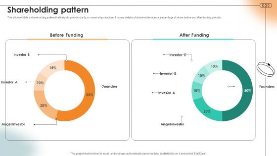 Shareholding Pattern Content Marketing Platform Investor Funding Elevator Pitch Deck