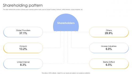 Shareholding Pattern Investment Company Investor Funding Elevator Ppt Sample Shareholding Pattern Investment Company Investor Funding Elevator Ppt Sample