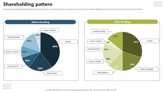 Shareholding Pattern Mobile Banking App Investor Funding Elevator Pitch Deck