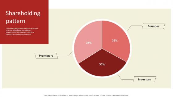 Shareholding Pattern Online Delivery Investment Funding Elevator Pitch Deck Brochure Pdf