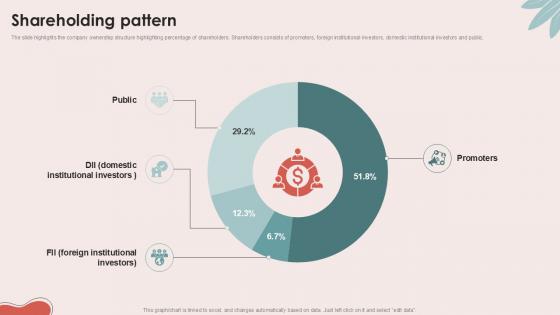 Shareholding Pattern Personal Care Company Investor Ppt Example