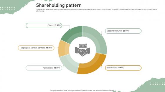 Shareholding Pattern Personal Styling Service Investor Funding Elevator Pitch Deck