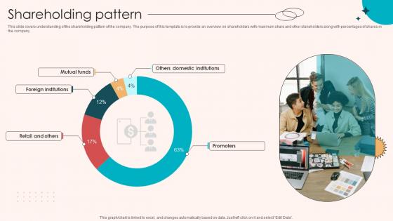 Shareholding Pattern Retail Merchandising Company Investor Funding Elevator Pitch Deck Ppt Sample