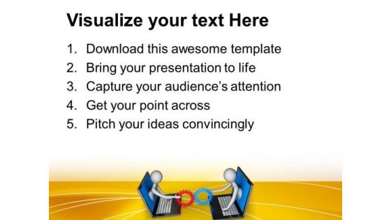Sharing Information 3d Illustartion PowerPoint Templates Ppt Backgrounds For Slides 0813