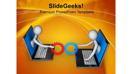 Sharing Information 3d Illustartion PowerPoint Templates Ppt Backgrounds For Slides 0813