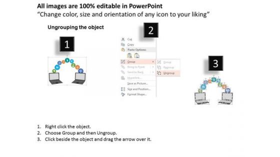 Sharing Of Apps Technology Via Internet PowerPoint Template
