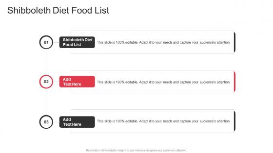 Shibboleth Diet Food List In Powerpoint And Google Slides Cpb