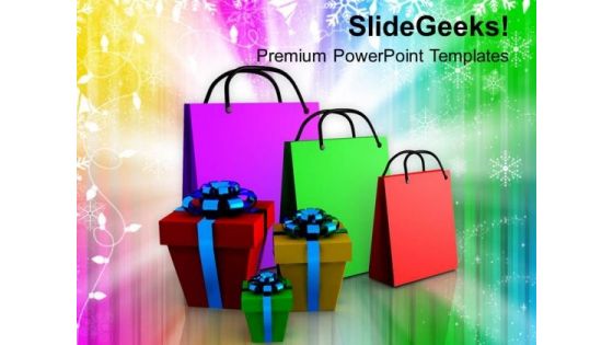 Shopping Bags And Gifts Beautiful PowerPoint Templates Ppt Backgrounds For Slides 1212