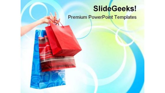 Shopping Bags Sales PowerPoint Templates And PowerPoint Backgrounds 0311