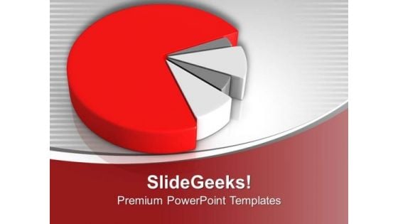 Show Business Strategy By Pie Chart PowerPoint Templates Ppt Backgrounds For Slides 0513