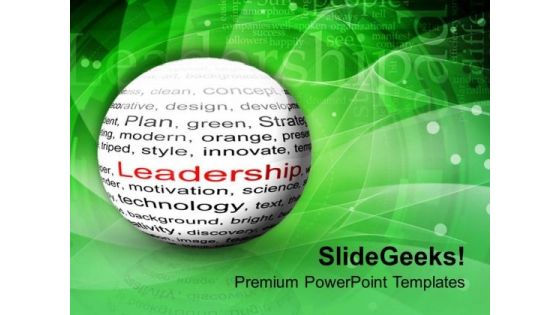 Show Leadership In Business PowerPoint Templates Ppt Backgrounds For Slides 0513