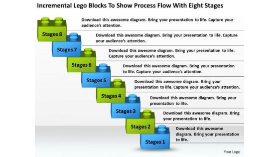 Show Process Flow With Eight Stages Ppt Company Description Business Plan PowerPoint Templates