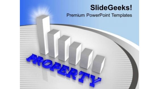 Show Property Hike Bar Graph PowerPoint Templates Ppt Backgrounds For Slides 0413