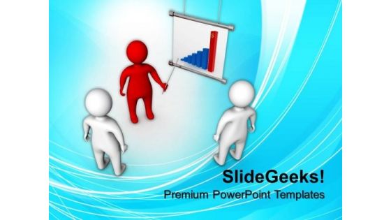 Show The Business Bar Graph In Meeting PowerPoint Templates Ppt Backgrounds For Slides 0613