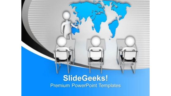 Show The Global Review Of Business PowerPoint Templates Ppt Backgrounds For Slides 0713