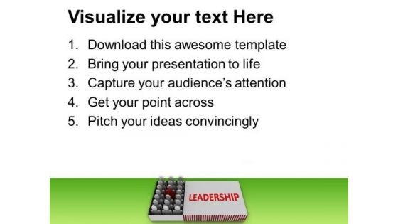 Show Your Team Your Leadership PowerPoint Templates Ppt Backgrounds For Slides 0613