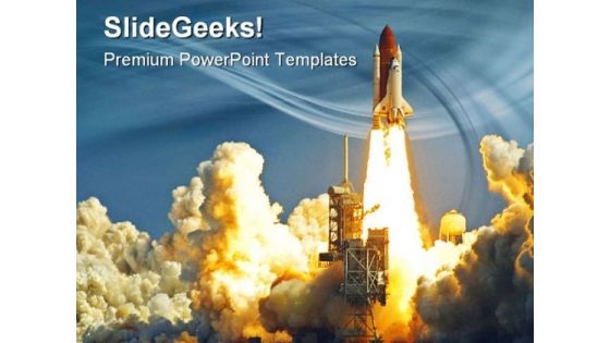 Shuttle Launch Technology PowerPoint Templates And PowerPoint Backgrounds 0311 Shuttle Launch Technology PowerPoint Templates And PowerPoint Backgrounds 0311