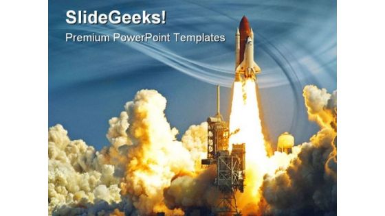 Shuttle Launch Technology PowerPoint Themes And PowerPoint Slides 0311