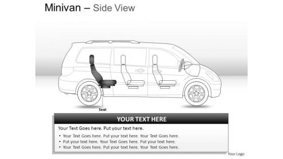 Sideview Green Minivan Side View PowerPoint Slides And Ppt Diagrams Templates