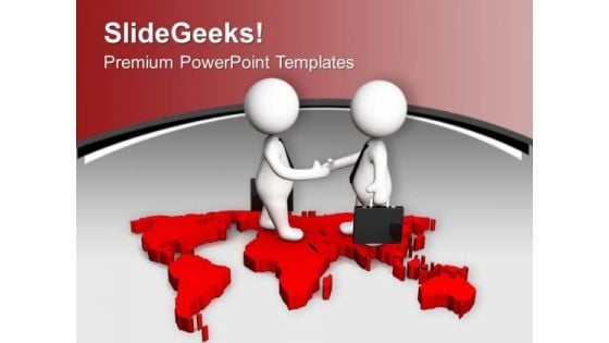 Signed Business Deal For Global Success PowerPoint Templates Ppt Backgrounds For Slides 0313