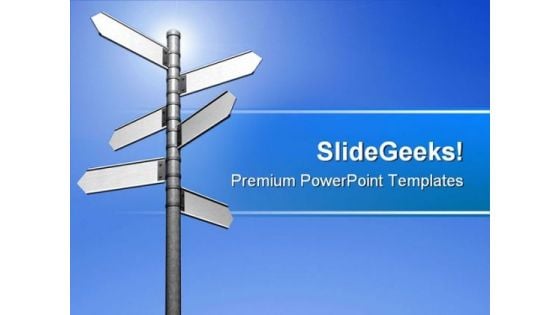 Signpost Path Symbol PowerPoint Themes And PowerPoint Slides 0811