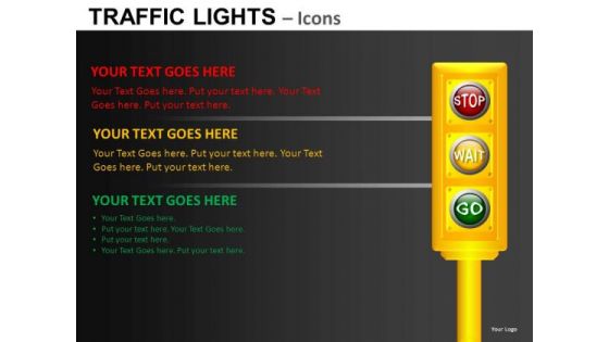 Silhouette Site Traffic Lights PowerPoint Slides And Ppt Diagram Templates