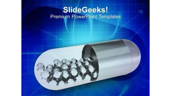 Silver Capsule Medical Theme PowerPoint Templates Ppt Backgrounds For Slides 0413 Silver Capsule Medical Theme PowerPoint Templates Ppt Backgrounds For Slides 0413