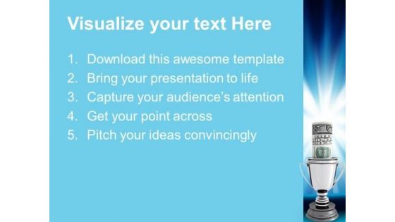 Silver Cup Of The Winner Competition PowerPoint Templates And PowerPoint Themes 1012