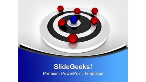 Silver Rings With Red Balls On It PowerPoint Templates Ppt Backgrounds For Slides 0313 Silver Rings With Red Balls On It PowerPoint Templates Ppt Backgrounds For Slides 0313