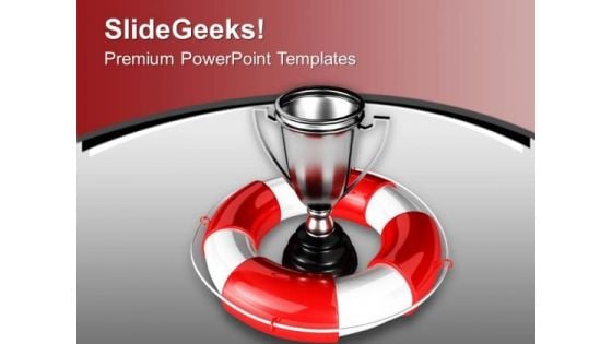 Silver Trophy With Safeguard Safety PowerPoint Templates Ppt Backgrounds For Slides 0213 Silver Trophy With Safeguard Safety PowerPoint Templates Ppt Backgrounds For Slides 0213