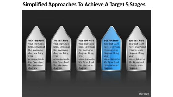 Simplified Approaches To Achieve Target 5 Stages Start Up Business Plan PowerPoint Slides