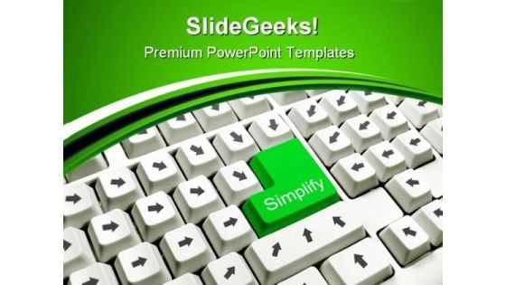 Simplify Concept Computer PowerPoint Templates And PowerPoint Backgrounds 0711