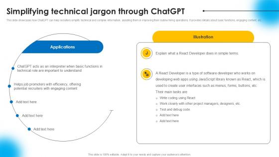 Simplifying Technical Jargon AI Powered Recruitment Enhancing Ppt Template AI SS V
