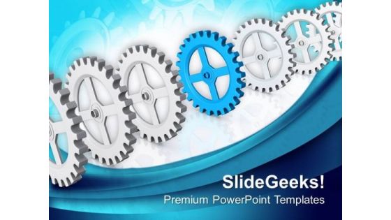 Single Gear Can Change The Process PowerPoint Templates Ppt Backgrounds For Slides 0613