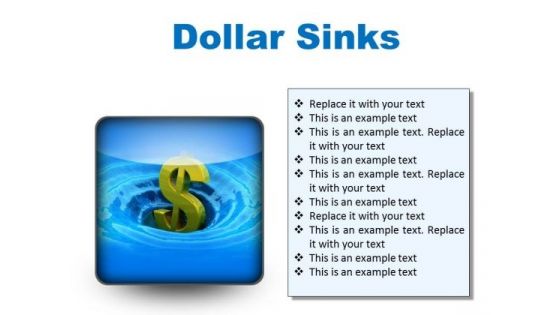 Sinks Dollar Finance PowerPoint Presentation Slides S