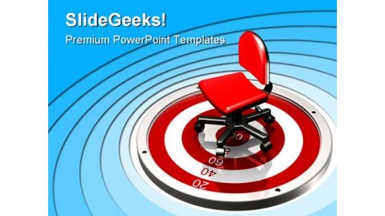 Sitting Target Business PowerPoint Themes And PowerPoint Slides 0811