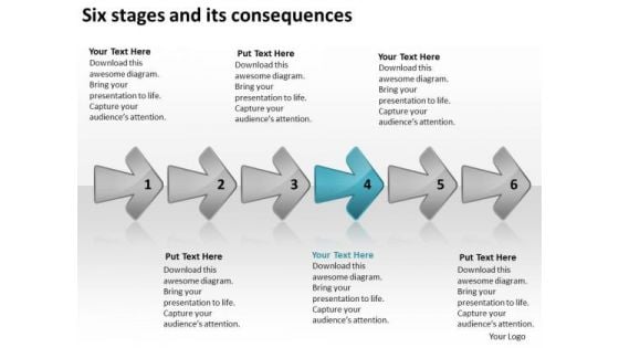 Six Stages And Its Consequences Business Plan Writing Software PowerPoint Templates