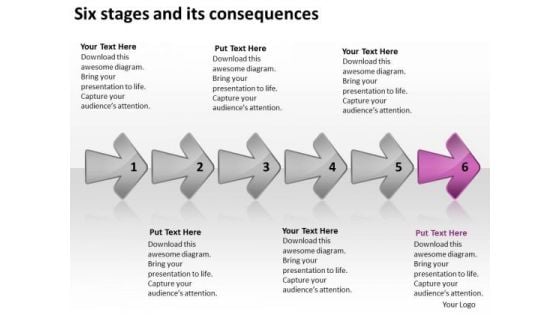 Six Stages And Its Consequences Format Business Plan PowerPoint Templates