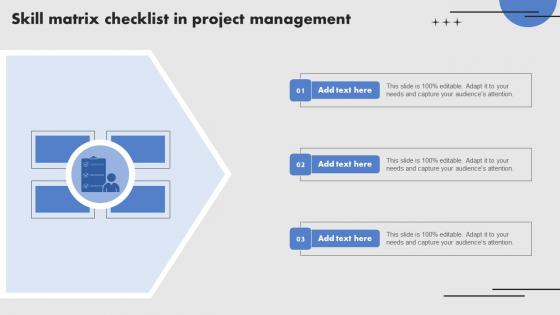 Skill Matrix Checklist In Project Management Guidelines Pdf