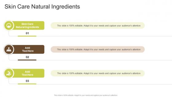 Skin Care Natural Ingredients In Powerpoint And Google Slides Cpb