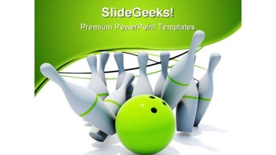 Skittles For Bowling Game PowerPoint Templates And PowerPoint Backgrounds 0711