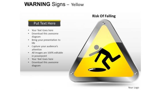 Slippery Warning Signs PowerPoint Slides And Ppt Diagram Templates