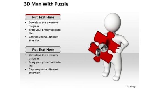 Small Business Network Diagram 3d Man With Key Puzzle PowerPoint Slides Small Business Network Diagram 3d Man With Key Puzzle PowerPoint Slides