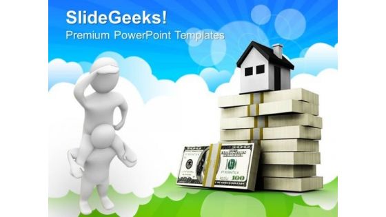 Small Cottage With Big Price Real Estate PowerPoint Templates And PowerPoint Themes 0612 Small Cottage With Big Price Real Estate PowerPoint Templates And PowerPoint Themes 0612