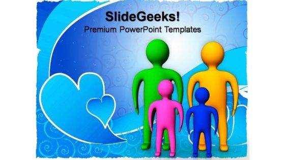 Small Family Children PowerPoint Templates And PowerPoint Themes 0812