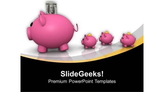 Small Savings Can Give Give You More PowerPoint Templates Ppt Backgrounds For Slides 0513